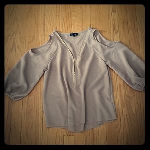 Cut out shoulder blouse